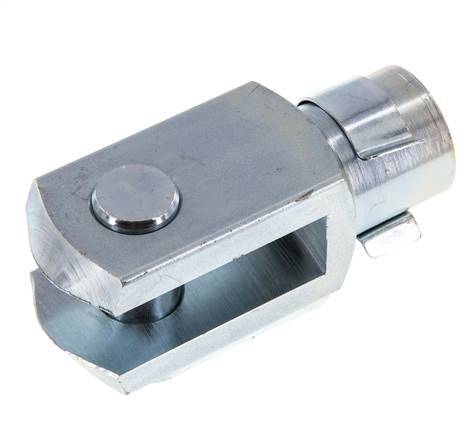 Gabelkopfbolzen M20 x 1,5 Verzinkter Stahl