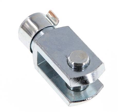 Gabelkopfzapfen M12 Stahl verzinkt