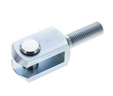 Gabelkopfbolzen M16 Außengewinde Verzinkter Stahl