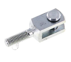 Gabelkopfbolzen M8 Außengewinde Verzinkter Stahl