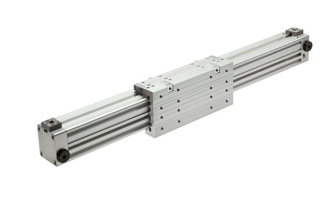 Kolbenstangenloser Zylinder 32-1800mm - Magnetisch - Dämpfend - Einzelführung