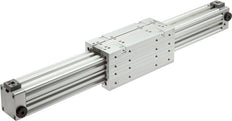 Kolbenstangenloser Zylinder 50-2000mm - Magnetisch - Dämpfend - Doppelte Führung