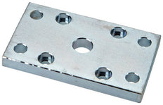 Flansch für 12 mm 16 mm ISO 21287-Zylinder Verzinkter Stahl