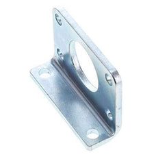 Fußhalterung 32 mm Rund Verzinkter Stahl