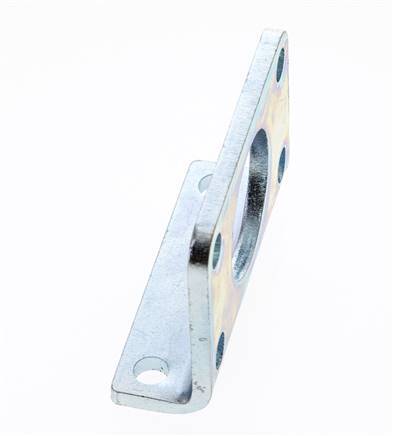 Fußhalterung 32 mm Rund Verzinkter Stahl