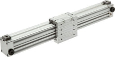 Kolbenstangenloser Zylinder 50-300mm - Magnetisch - Dämpfend - Kurze Führung - Einzelne Führung