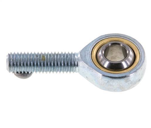 Spherical Rod-end M10 Male Zinc plated steel