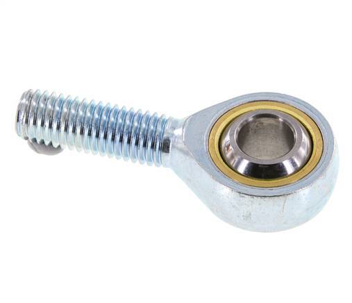 Kugelförmiger Gelenkkopf M12 Stecker Verzinkter Stahl