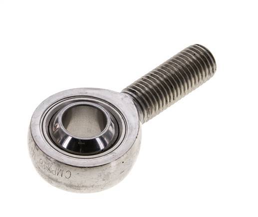 Kugelgelenkkopf M16 Außengewinde Edelstahl 304 (1.4301)