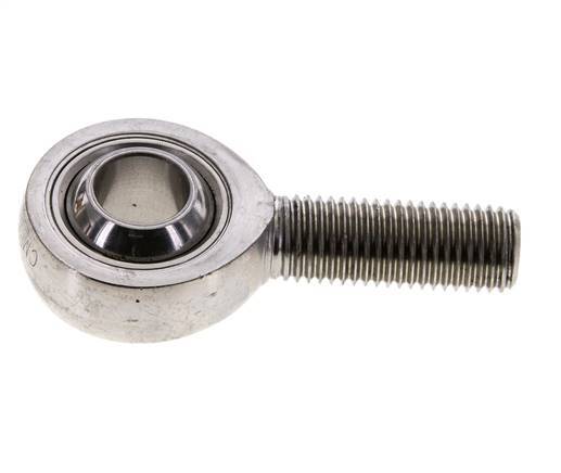 Kugelgelenkkopf M16 Außengewinde Edelstahl 304 (1.4301)