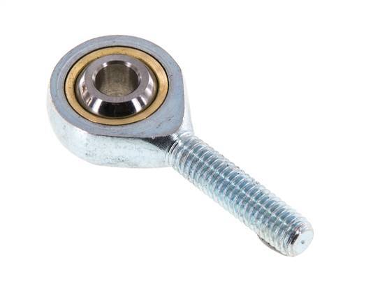 Spherical Rod-end M6 Male Zinc plated steel