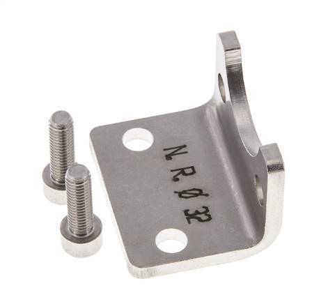 Foot Mount 32 mm ISO 15552 Stainless steel 316 (1.4401)