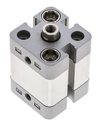 ISO 21287 Kompakter doppeltwirkender Zylinder 20-10mm - Magnetisch