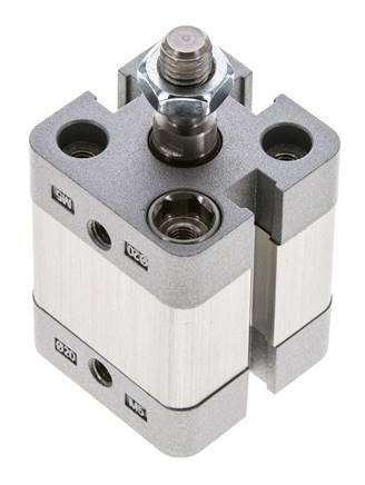 ISO 21287 Doppeltwirkender Kompaktzylinder 20-10mm - Magnetisch - Stange mit Außengewinde