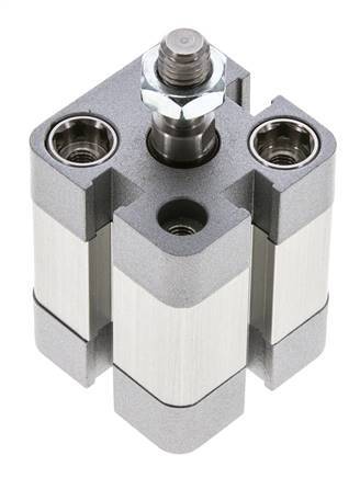 ISO 21287 Doppeltwirkender Kompaktzylinder 20-10mm - Magnetisch - Stange mit Außengewinde