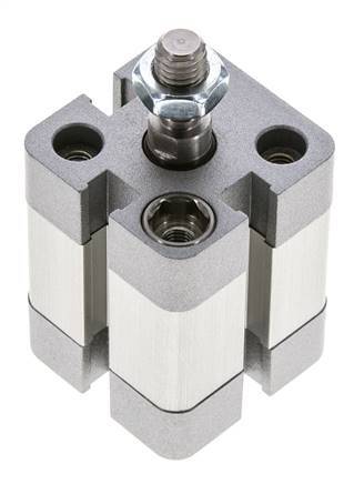 ISO 21287 Doppeltwirkender Kompaktzylinder 20-10mm - Magnetisch - Stange mit Außengewinde