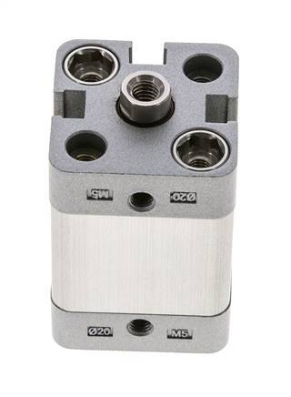 ISO 21287 Kompakter doppeltwirkender Zylinder 20-15mm - Magnetisch