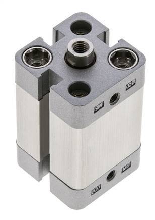 ISO 21287 Kompakter doppeltwirkender Zylinder 20-20mm - Magnetisch