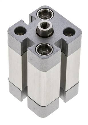ISO 21287 Kompakter doppeltwirkender Zylinder 20-20mm - Magnetisch