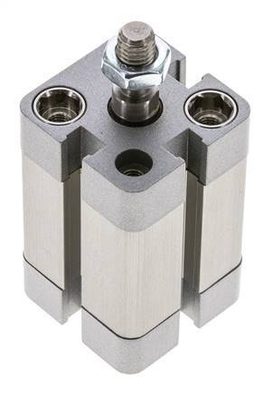 ISO 21287 Doppeltwirkender Kompaktzylinder 20-20mm - Magnetisch - Stange mit Außengewinde