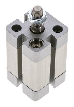 ISO 21287 Doppeltwirkender Kompaktzylinder 20-20mm - Magnetisch - Stange mit Außengewinde