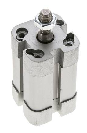 ISO 21287 Doppeltwirkender Kompaktzylinder 20-25mm - Magnetisch - Stange mit Außengewinde