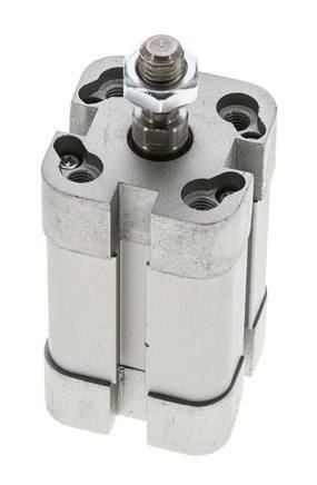 ISO 21287 Doppeltwirkender Kompaktzylinder 20-25mm - Magnetisch - Stange mit Außengewinde