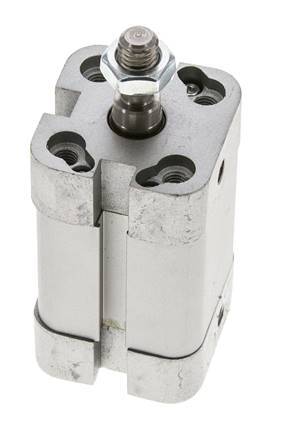 ISO 21287 Doppeltwirkender Kompaktzylinder 20-25mm - Magnetisch - Stange mit Außengewinde