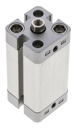 ISO 21287 Kompakter doppeltwirkender Zylinder 20-40mm - Magnetisch