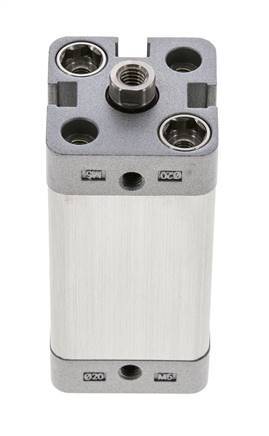 ISO 21287 Kompakter doppeltwirkender Zylinder 20-40mm - Magnetisch