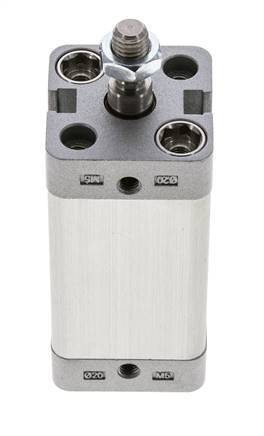 ISO 21287 Doppeltwirkender Kompaktzylinder 20-40mm - Magnetisch - Stange mit Außengewinde