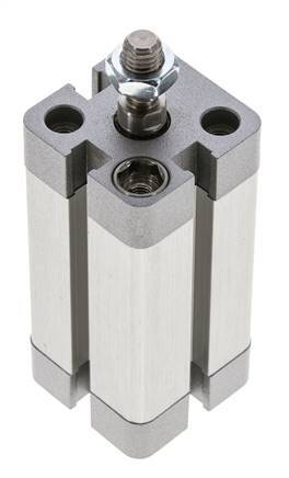 ISO 21287 Doppeltwirkender Kompaktzylinder 20-40mm - Magnetisch - Stange mit Außengewinde