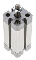 ISO 21287 Doppeltwirkender Kompaktzylinder 20-40mm - Magnetisch - Stange mit Außengewinde