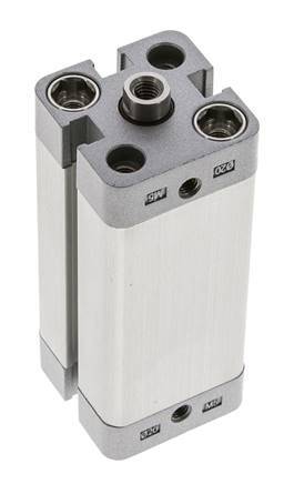 ISO 21287 Kompakter doppeltwirkender Zylinder 20-50mm - Magnetisch