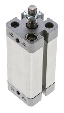 ISO 21287 Doppeltwirkender Kompaktzylinder 20-50mm - Magnetisch - Stange mit Außengewinde