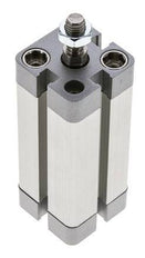 ISO 21287 Doppeltwirkender Kompaktzylinder 20-50mm - Magnetisch - Stange mit Außengewinde
