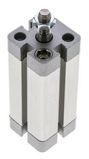 ISO 21287 Doppeltwirkender Kompaktzylinder 20-50mm - Magnetisch - Stange mit Außengewinde