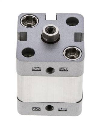 ISO 21287 Kompakter doppeltwirkender Zylinder 25-10mm - Magnetisch