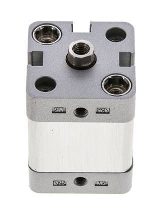 ISO 21287 Kompakter doppeltwirkender Zylinder 25-15mm - Magnetisch