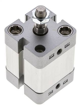 ISO 21287 Doppeltwirkender Kompaktzylinder 25-15mm - Magnetisch - Außengewinde