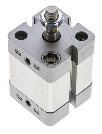 ISO 21287 Doppeltwirkender Kompaktzylinder 25-15mm - Magnetisch - Außengewinde