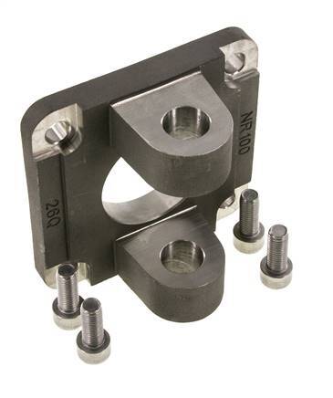 Clevis Female 100 mm ISO 15552 ISO 21287 Stainless steel 316 (1.4401)