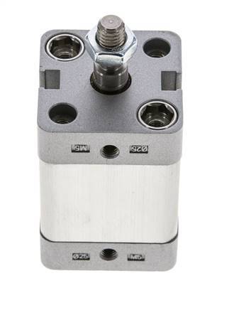 ISO 21287 Doppeltwirkender Kompaktzylinder 25-20mm - Magnetisch - Stange mit Außengewinde
