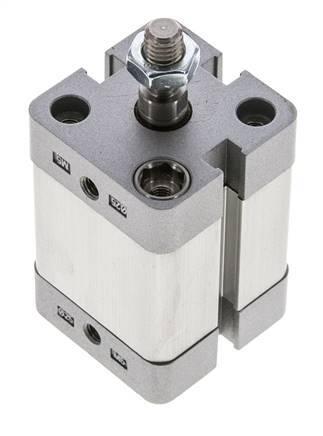 ISO 21287 Doppeltwirkender Kompaktzylinder 25-20mm - Magnetisch - Stange mit Außengewinde