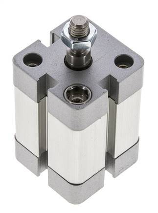 ISO 21287 Doppeltwirkender Kompaktzylinder 25-20mm - Magnetisch - Stange mit Außengewinde