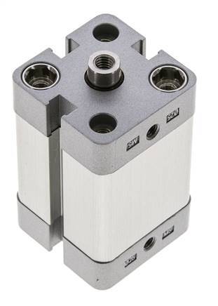 ISO 21287 Kompakter doppeltwirkender Zylinder 25-25mm - Magnetisch