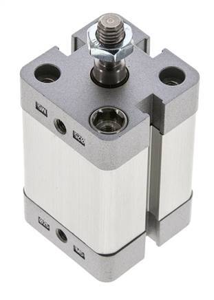 ISO 21287 Compact Double Acting Cylinder 25-25mm - Magnetic - Male Rod