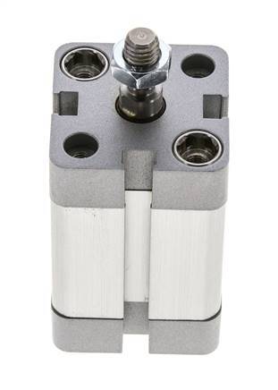 ISO 21287 Doppeltwirkender Kompaktzylinder 25-25mm - Magnetisch - Stange mit Außengewinde