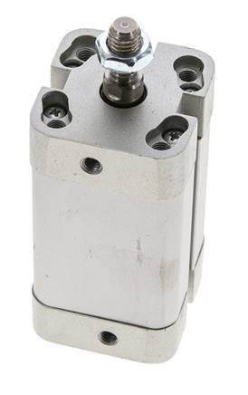 ISO 21287 Compact Double Acting Cylinder 25-37mm - Magnetic - Male Rod