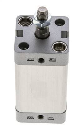 ISO 21287 Doppeltwirkender Kompaktzylinder 25-40mm - Magnetisch - Stange mit Außengewinde